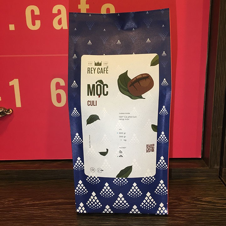 1KG Cà phê Mộc Culi (1kg/gói) - Coffee Nguyên chất rang mộc - Thương hiệu Rey Cafe