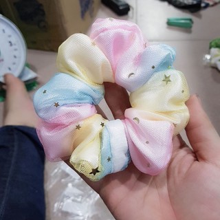 Cột tóc Scrunchies galaxy 2 lớp