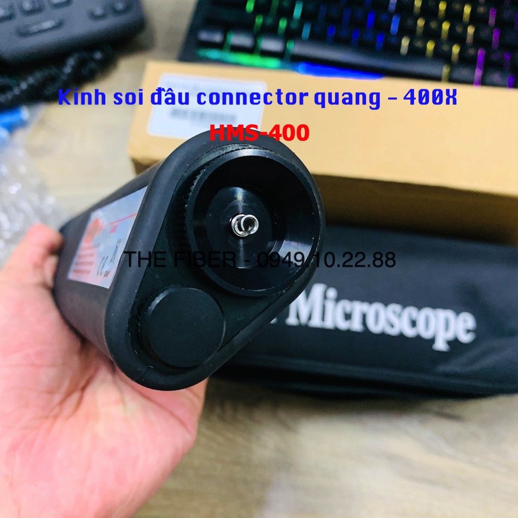 Kính soi đầu connector quang - Độ phóng đại 400 lần FC/SC/ST/LC - HMS-400