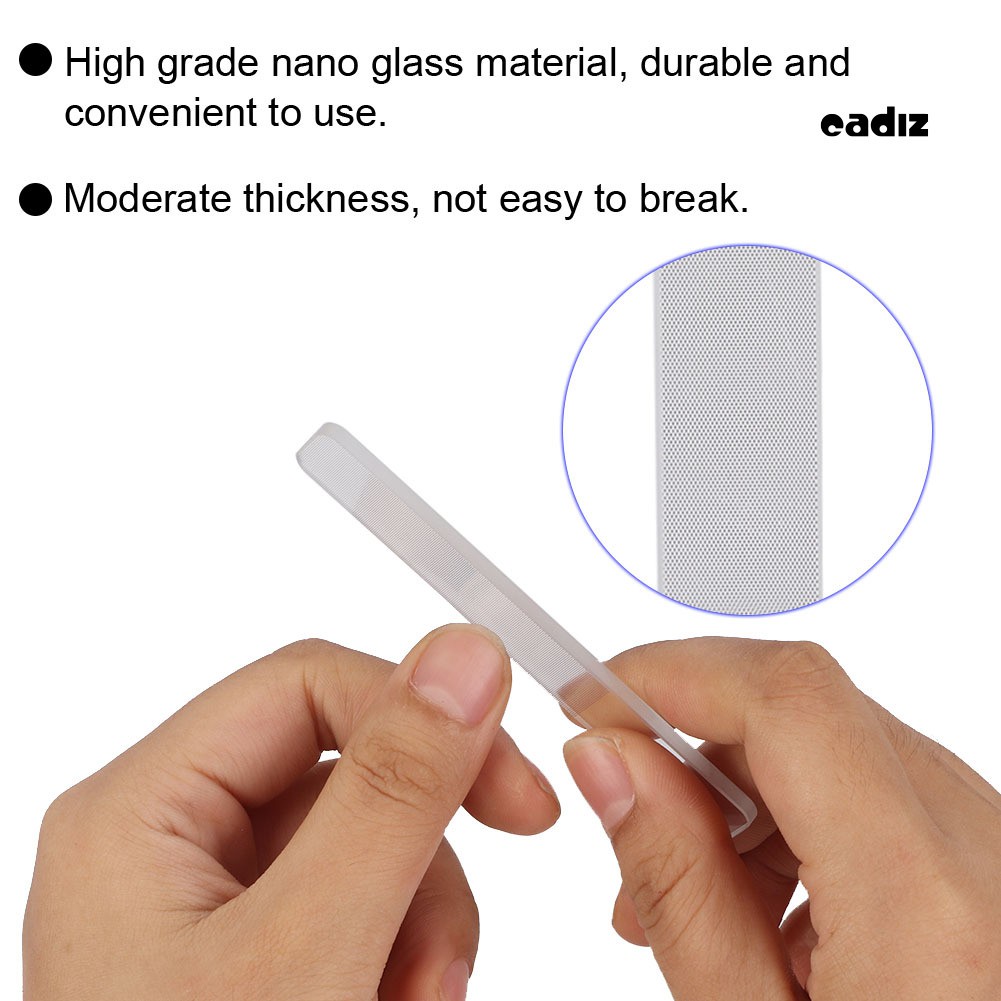 [Hàng mới về] Dụng Cụ Dũa Móng Tay Thủy Tinh Pro 2 Mặt