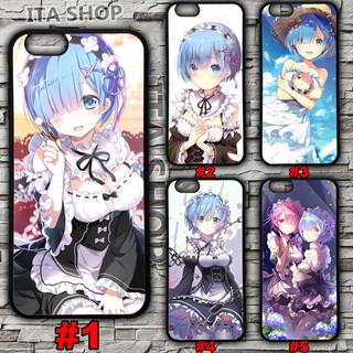 Ốp lưng Rem - Re Zero - Ốp Anime I.phone 5s 6 6s 6s+ 7+ 8+ X Xs Xr 11 11 pro max 12 12 pro max 13 13 pro 13