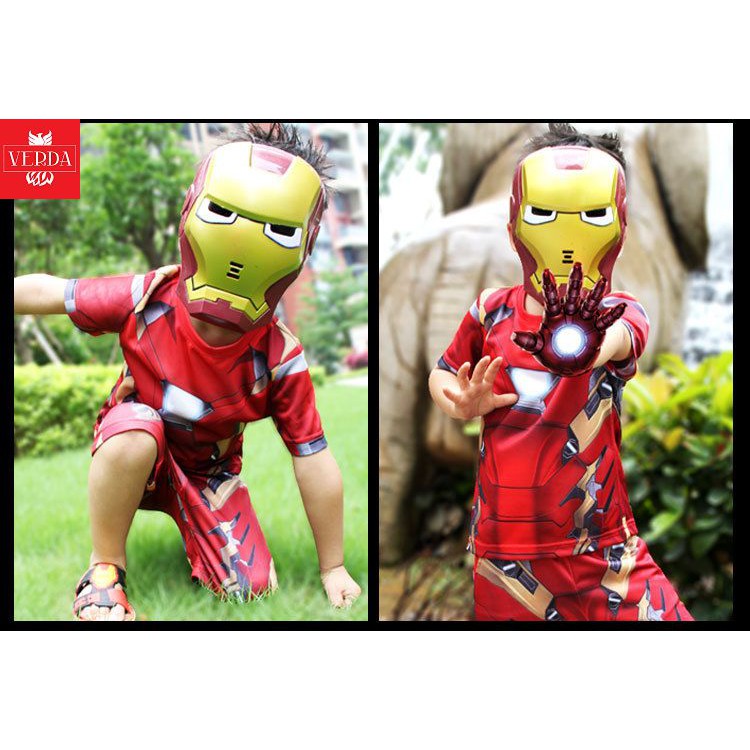 Mặt nạ siêu nhân spiderman có đèn đồ chơi nhập vai spider man captain america ironman batman hulk anh hùng marvel mask