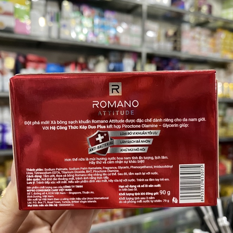 Xà bông thơm Romano Attitude sạch sảng khoái 90g