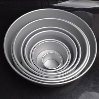 Khuôn đúc nhôm tròn đế rời, nhiều size khuôn làm bánh gato, bánh bông lan