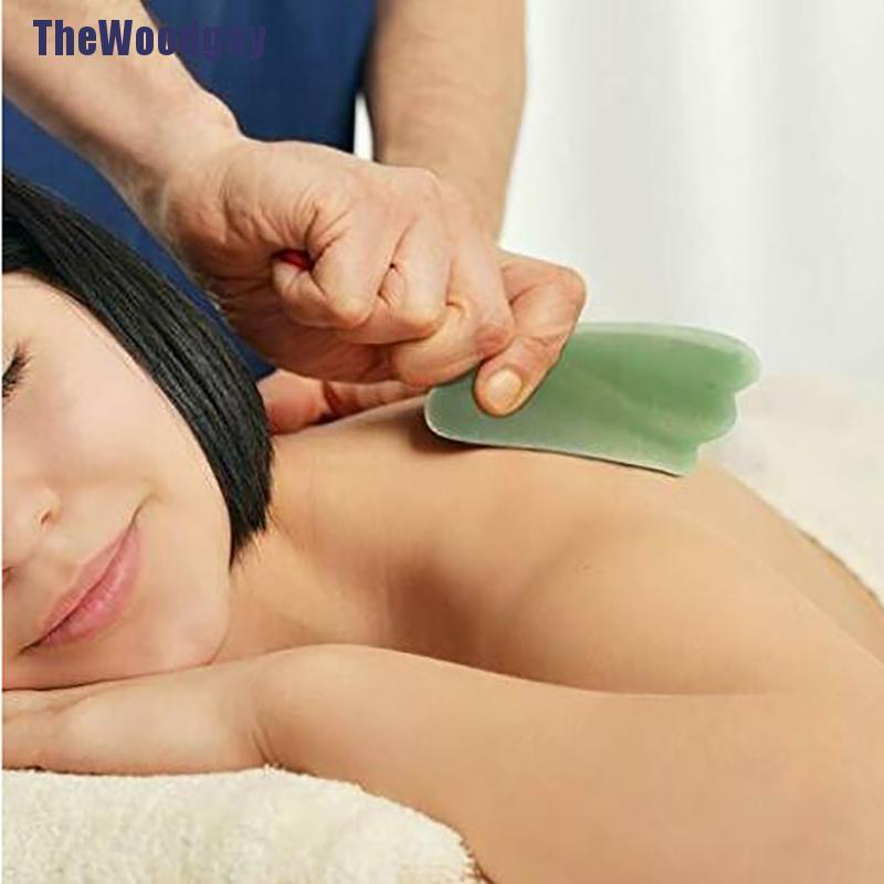 Con Lăn Và Đồ Cạo Bằng Đá Ngọc Bích Tự Nhiên Dùng Mát Xa Thư Giãn Cơ Thể
