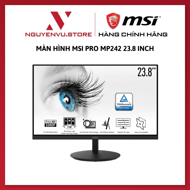 Màn hình MSI PRO MP242 23.8 Inch (FHD/IPS/75Hz/5ms) - Hàng chính hãng
