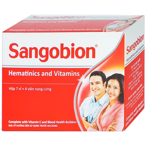 Viên Uống Bổ Sung Sắt- Bổ Máu Sangobion- Hộp 28 viên