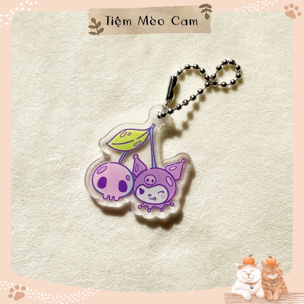 Móc khoá nhân vật hoạt hình Sanrio dễ thương - Cinnamoroll, Kuromi, My Melody, Hello Kitty, Pompompurin