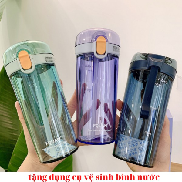 Bình nước THỂ THAO CAO CẤP 450ML - LOẠI DÀY Bình đựng nước bình nước thể thao