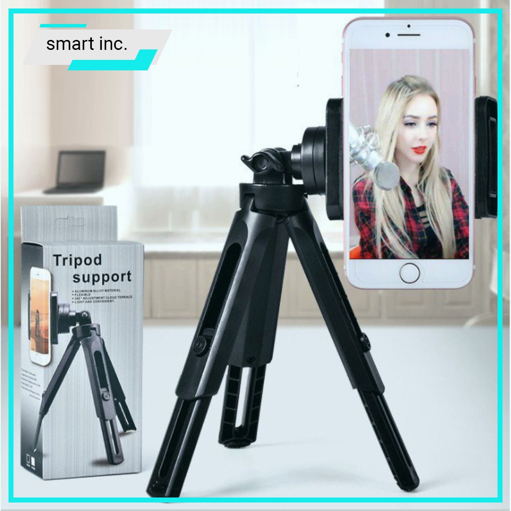 Giá Đỡ Điện Thoại Tripod 3 Chân Gấp Gọn Selfie Bluetooth Chụp Hình Quay Phim Xoay 360 Độ