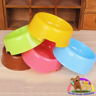 Bát ăn cho chó mèo - bát nhựa đựng thức ăn cho chó mèo