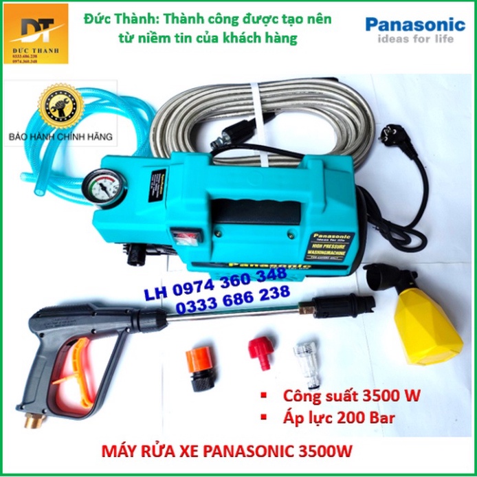 Siêu hot Máy rửa xe PANASONIC mày xanh. Công suất 3500W.