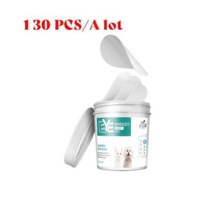 Khăn lau mắt EYE màu xanh dành cho thú cưng - hộp 130 miếng,Khăn lau tẩy ố do chảy nước mắt chó mèo