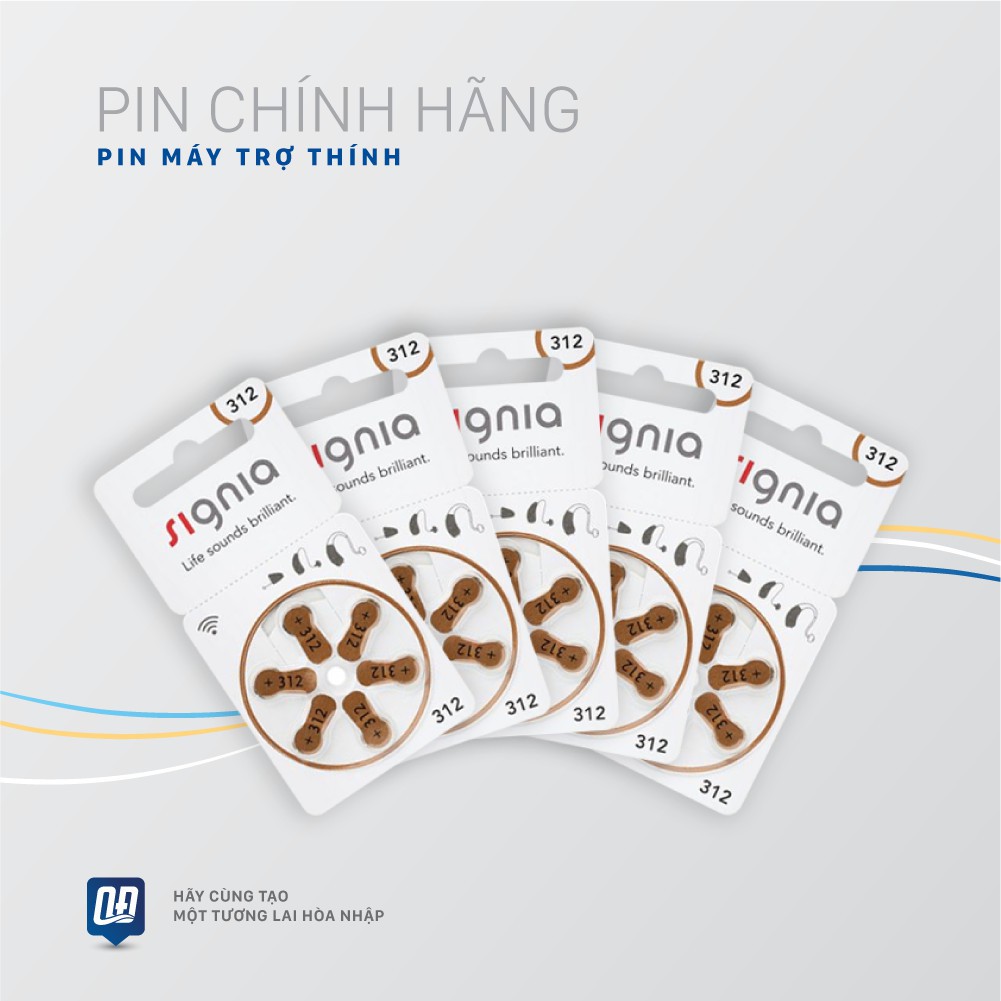 Pin máy trợ thính Signia 312