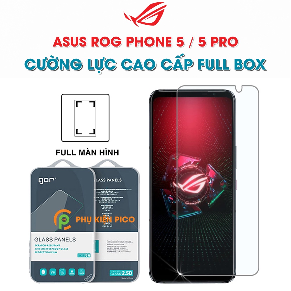 Kính cường lực Rog Phone 3 full màn hình độ cứng 9H chính hãng GOR - Dán màn hình Asus Rog Phone 3