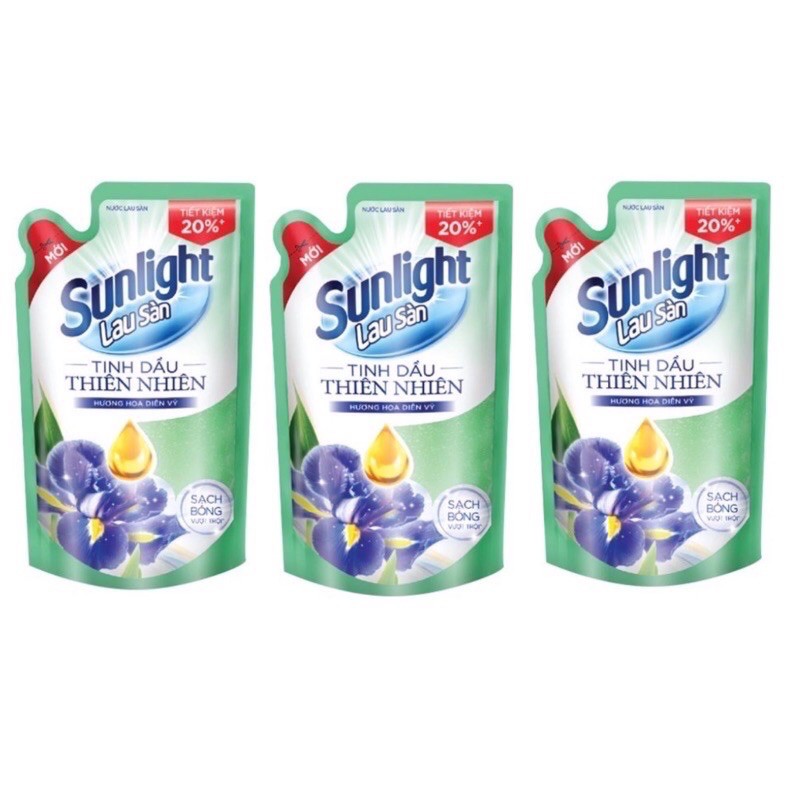 combo 2 gói Nước lau sàn Sunlight túi 550g