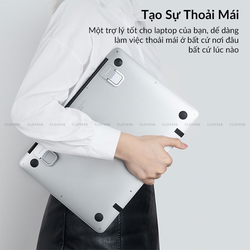 Đế Tản Nhiệt Laptop Nillkin Bolster Portable Stand, Chất Liệu Hợp Kim Kẽm, Có Thể Gập Lại, Dùng Cho Laptop 13 - 17 Inch