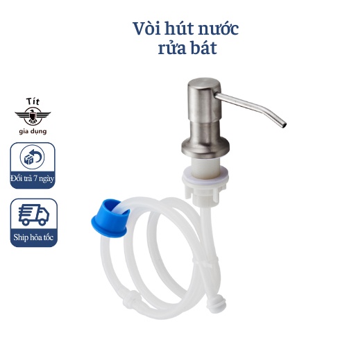 Vòi xịt nước rửa chén, vòi hút nước rửa chén, bộ vòi bơm hút nước rửa chén gắn bồn rửa tiện dụng xoay 360 độ