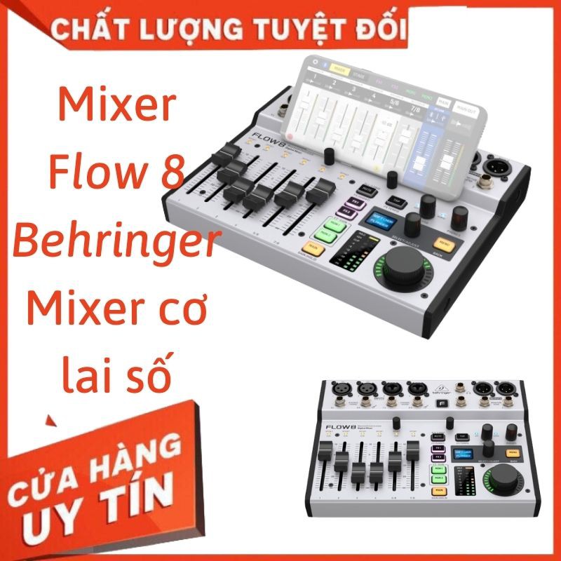[ Siêu Hot ] Mixer flow 8 Behringer Mixer cơ lai số - Cực kỳ gọn nhẹ, dễ dàng vận chuyển mọi lúc , mọi nơi !