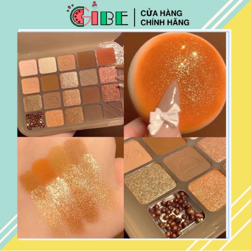 Bảng mắt 20 màu XIYUAN lấp lánh siêu sang chảnh Chestnut Twenty Color Eyeshadow Powder Palette XIYU03