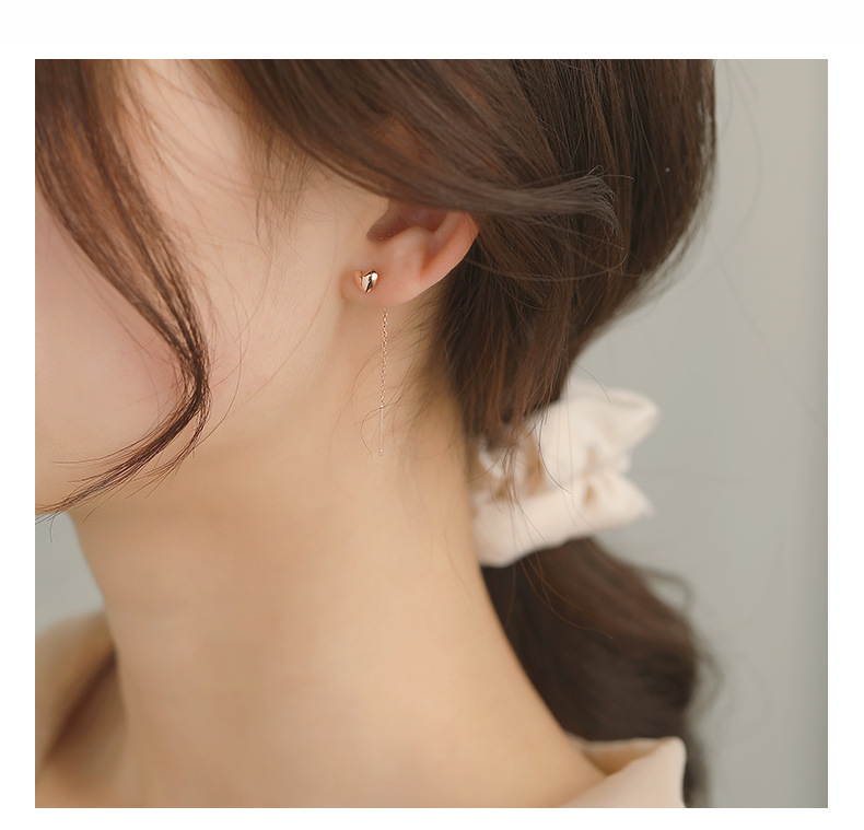 Hoa Tai Dáng Dài Mạ Vàng 14k Phong Cách Hàn Quốc Thời Trang 2021