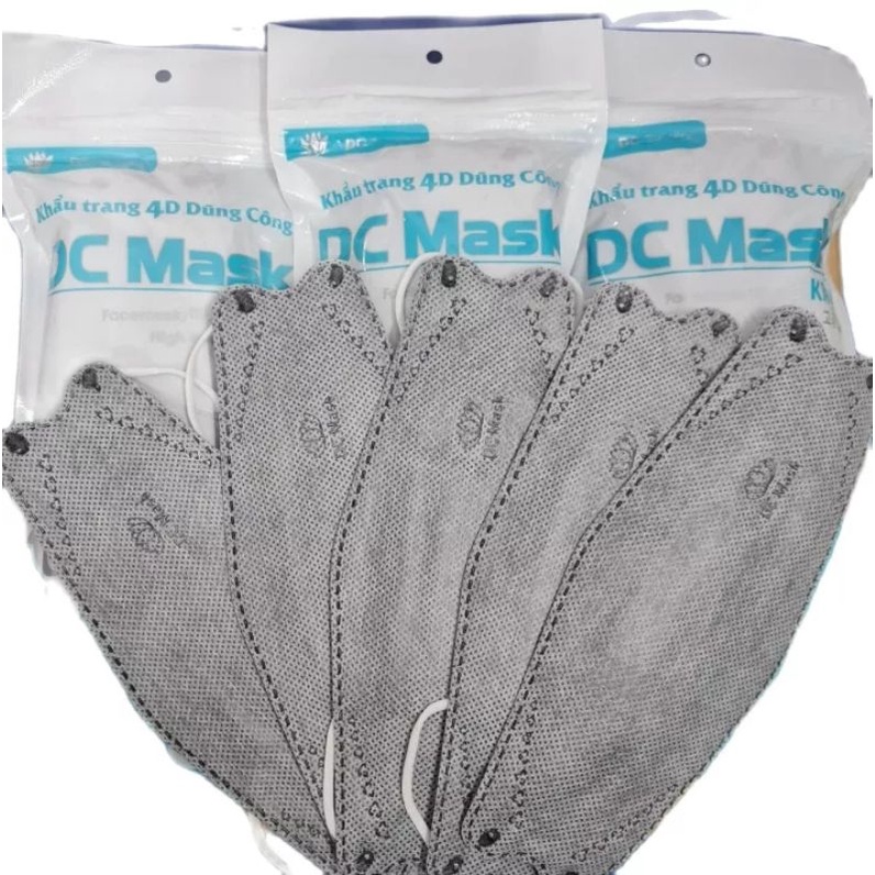 Khẩu Trang Kf94 Dc Mask Màu Xám (Thùng 300 Chiếc)
