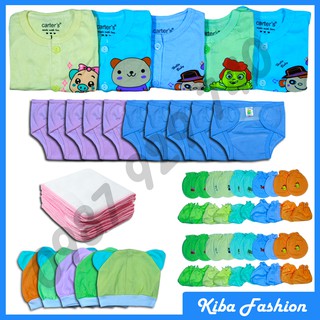 Combo  cho mẹ đi sinh gồm 50 Món Đồ Dùng Cho Bé Sơ Sinh từ 2-8kg ( áo màu tay dài nút giữa)