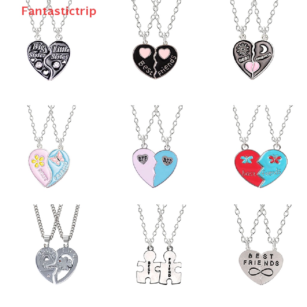[Fantastictrip] Set 2 Vòng cổ Đôi Tình Bạn Thân Thiện Với Bạn Thân Thời Trang