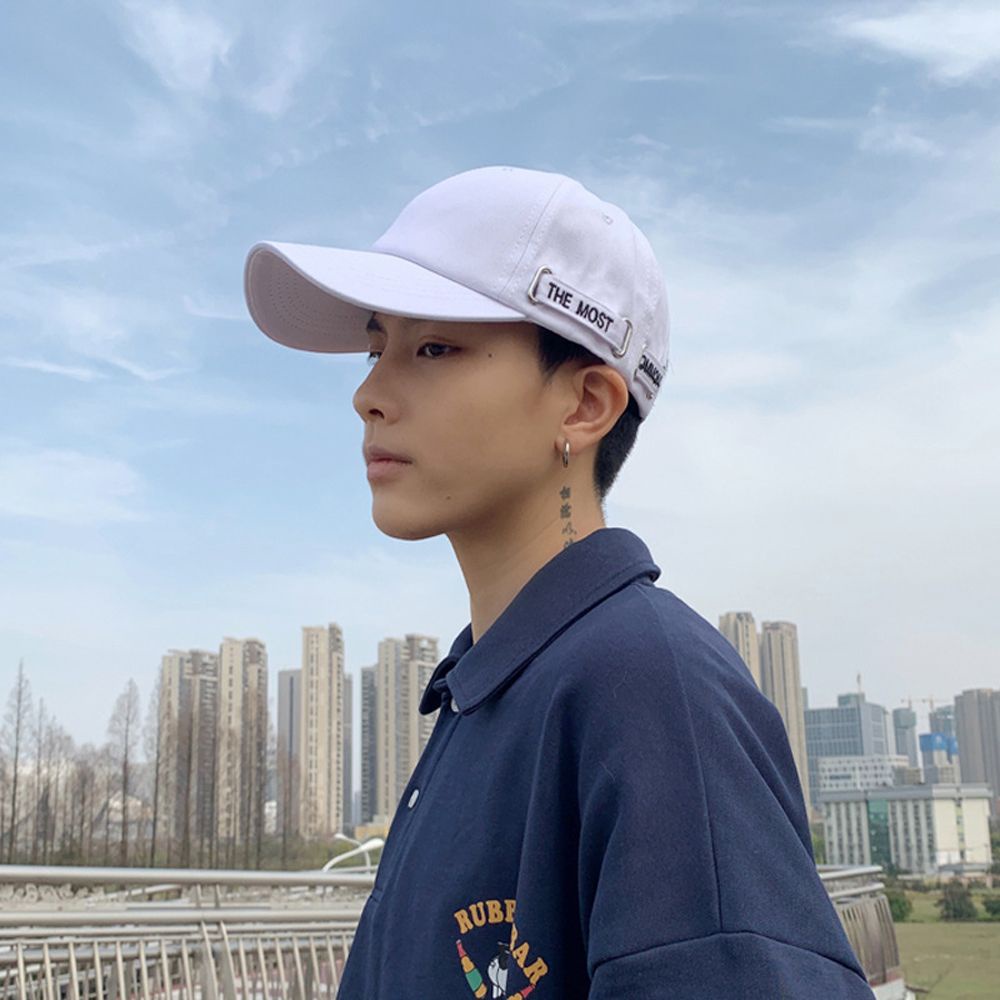 Mũ lưỡi trai thêu chữ BACK2LIFE phong cách Hàn Quốc