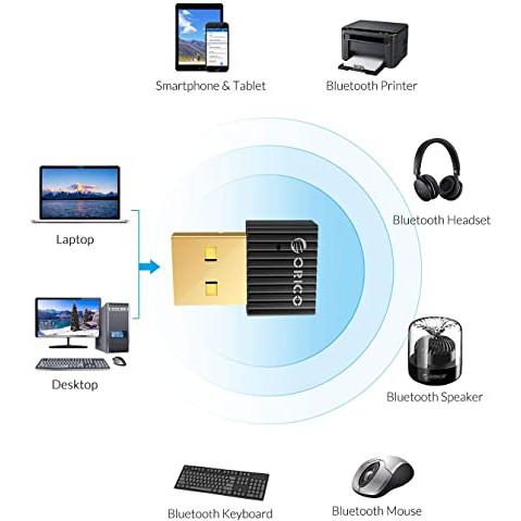 USB Bluetooth 5.0 Orico/Netlink  BTA-508/B21U3 - Dành cho PC, Laptop - Bảo hành 12 tháng | WebRaoVat - webraovat.net.vn