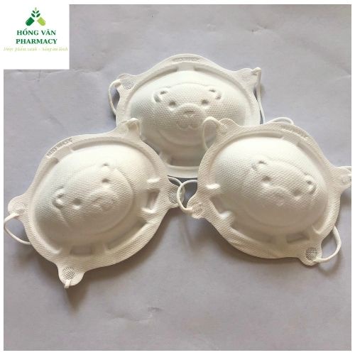 Khẩu Trang Cho Em Bé 3D UNI MASK (Set 3 Chiếc) Khẩu Trang Con Gấu Có Thể Dùng Cho Em Bé Sơ Sinh 1 Tuổi Đến 3 Tuổi