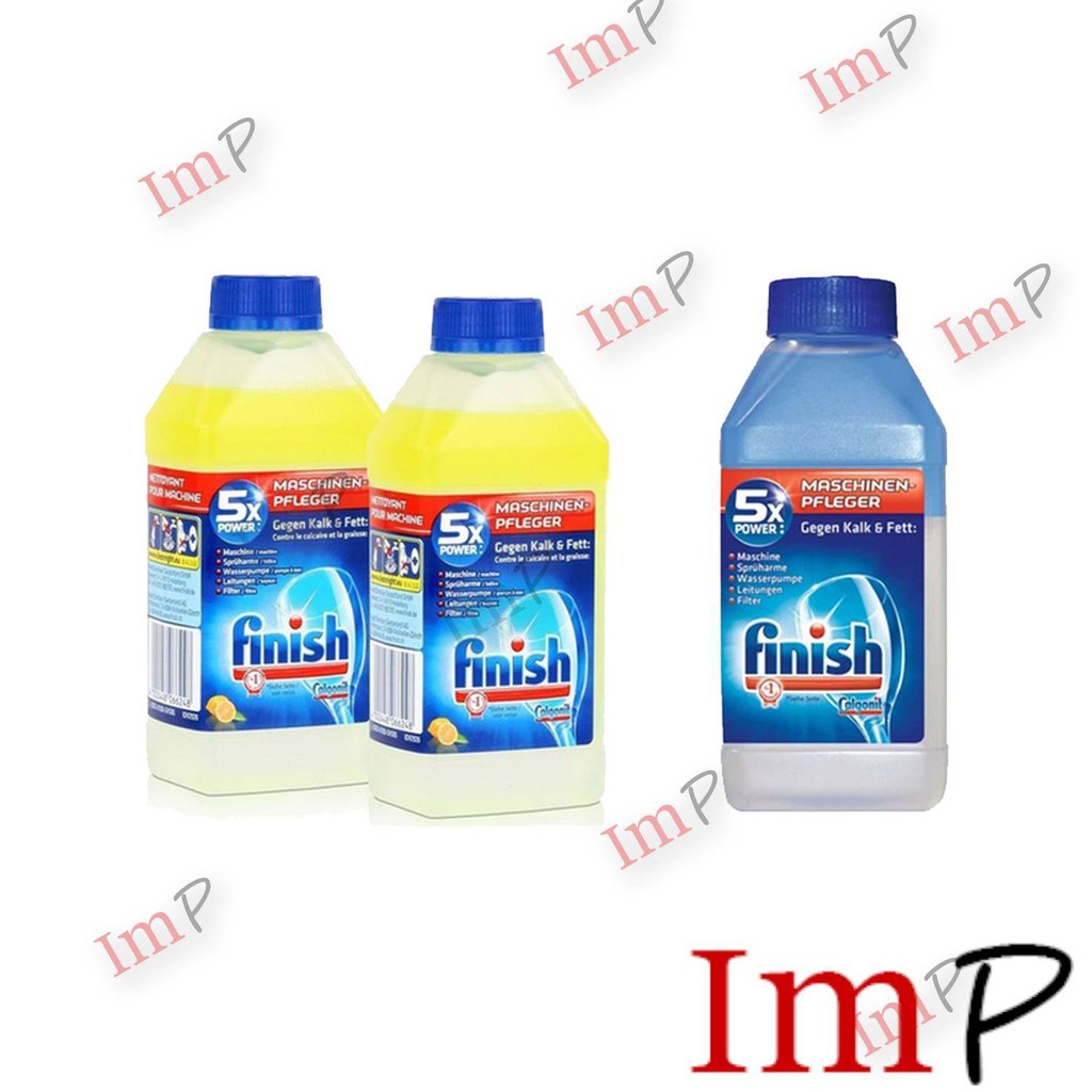 Dung dịch vệ sinh máy rửa chén bát  Finish 250ml