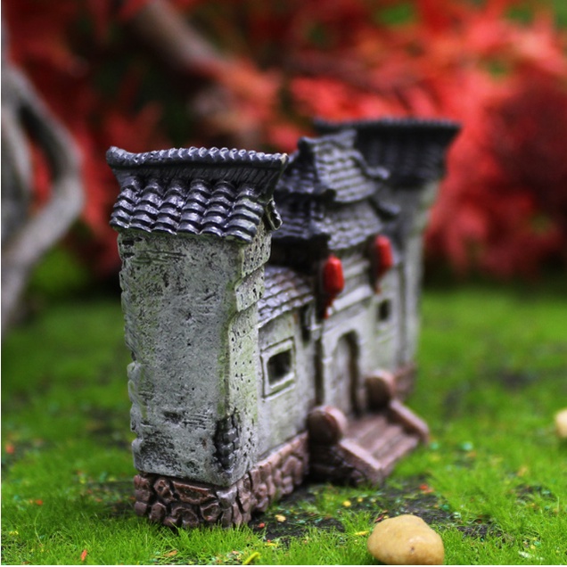 Mô hình cổng trang viện phong cách Giang Nam cổ kính cho các bạn dựng tiểu cảnh, terrarium, DIY