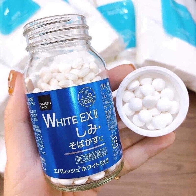 Viên uống trắng da Skin White EX II 270 viên Nhật Bản