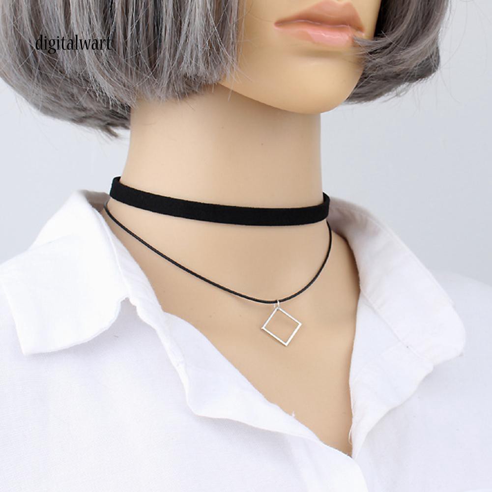 Vòng cổ choker hình thoi thanh lịch sang trọng quý phái dành cho nữ