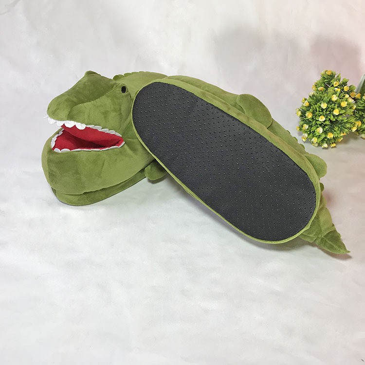 Dép bông đi trong nhà hình cá sấu dễ thương mềm mại