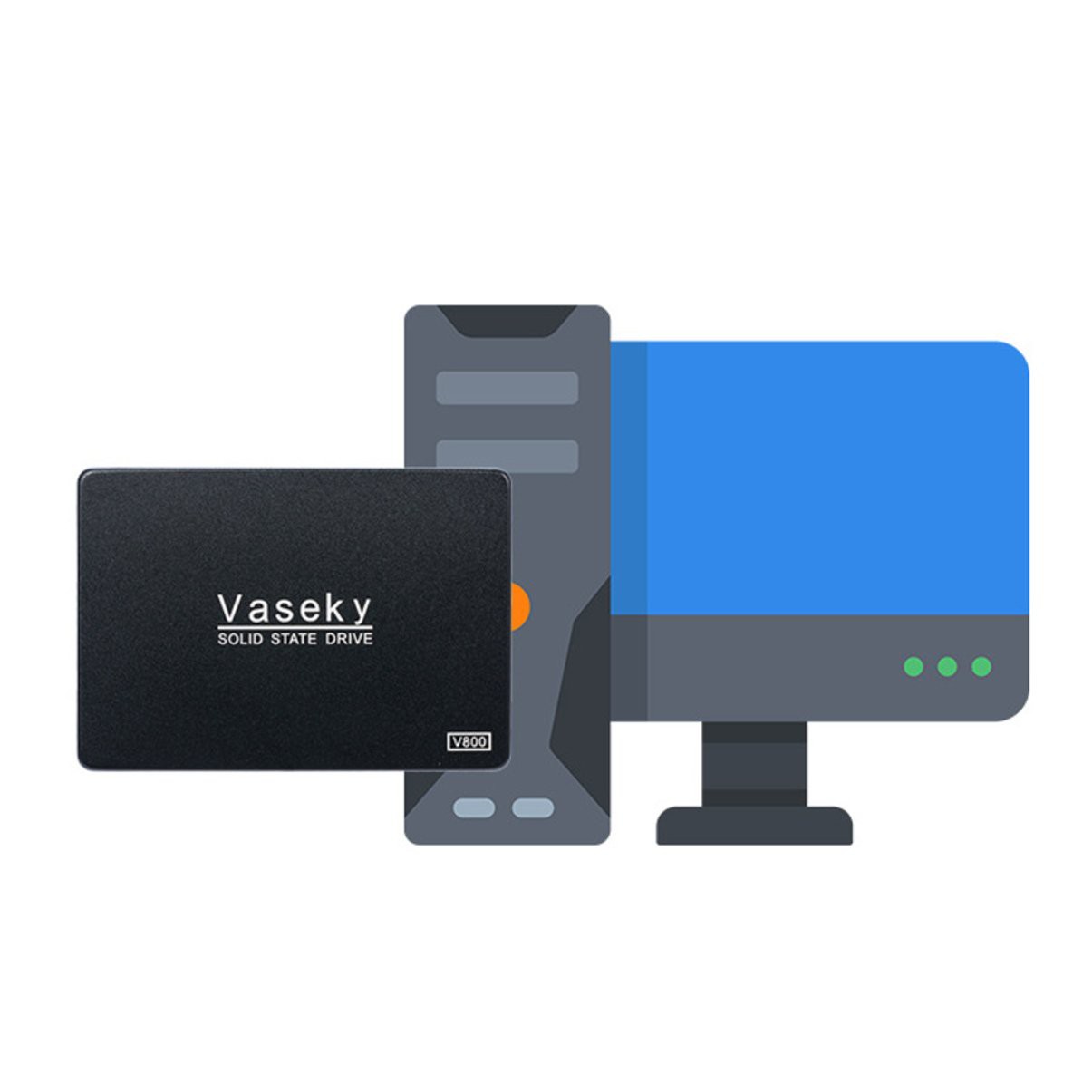Ổ Cứng Ssd Vaseky 256g Màu Đen | BigBuy360 - bigbuy360.vn