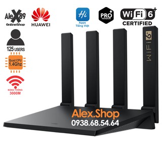 🔥10.10🔥Phát WiFi6 Huawei AX3+ Pro 3000M Mesh Thông Minh-Công Suất Lớn-CPU Quadcore