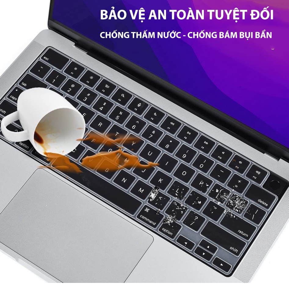 Miếng lót, Phủ Bàn Phím Macbook Pro 14 inch, 16 inch, M1 Pro, M1 Max 2021