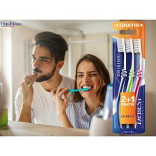 [ HÀNG NỘI ĐỊA ĐỨC ] BÀN CHẢI ĐÁNH RĂNG DR BEST 3 CHIẾC