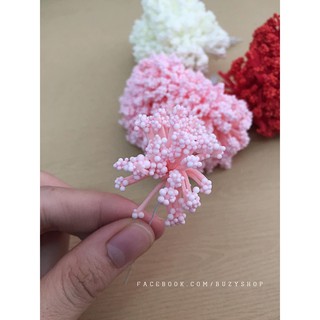 (12 cái) hoa tua rua xốp [nguyên liệu thủ công, phụ liệu handmade]