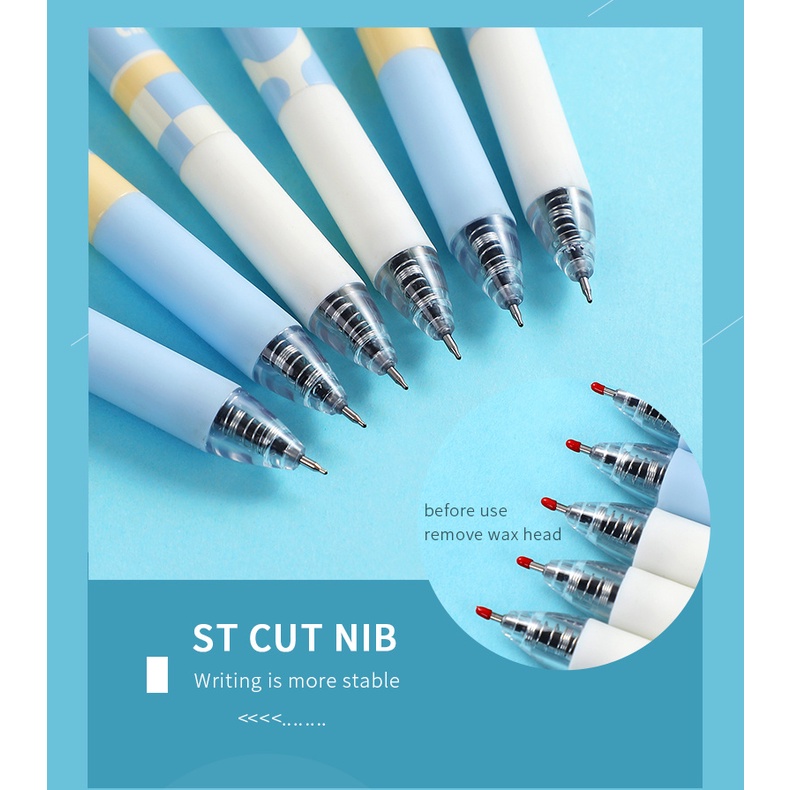 Bút Bi Mực Đen Ngòi 0.5mm Hình Phô Mai Ngộ Nghĩnh