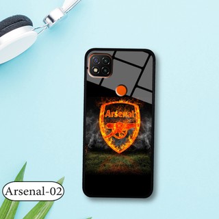 Ốp kính 3D Xiaomi Redmi 9C - in biểu tượng đội bóng