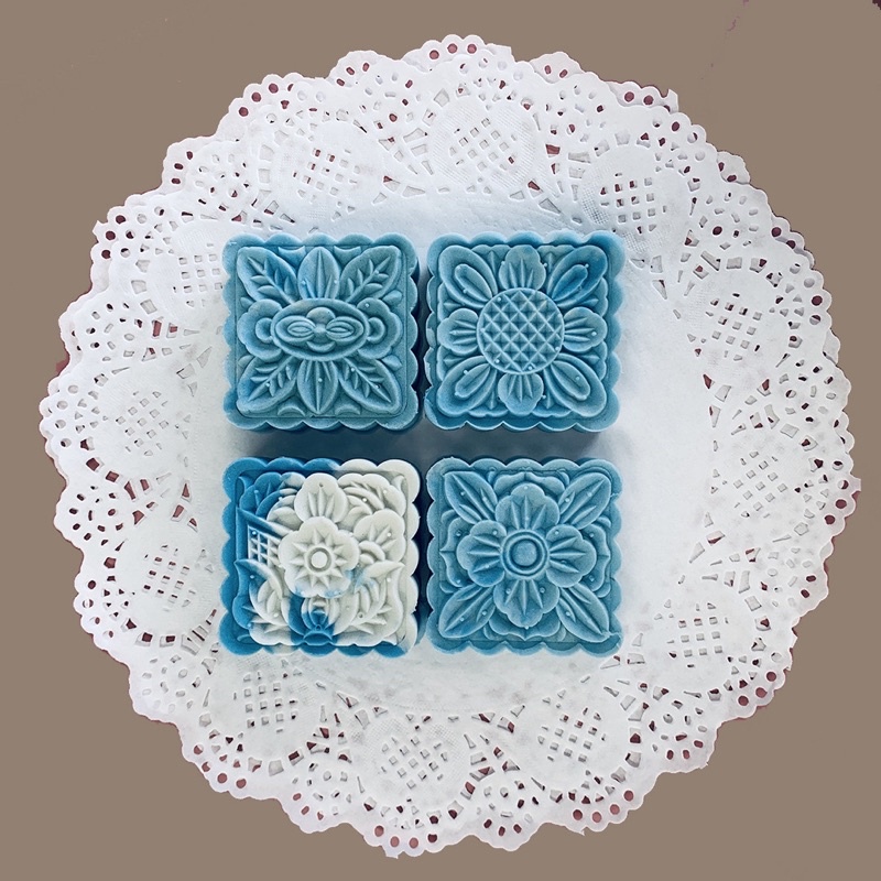 Khuôn trung thu lò xo 2022 - 4 mặt vuông 125g mẫu 255