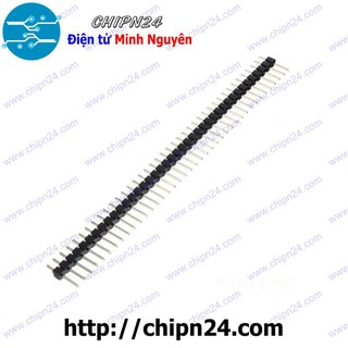 Header Hàng rào Đực Đơn Thẳng 1x40p ĐEN 2.54MM