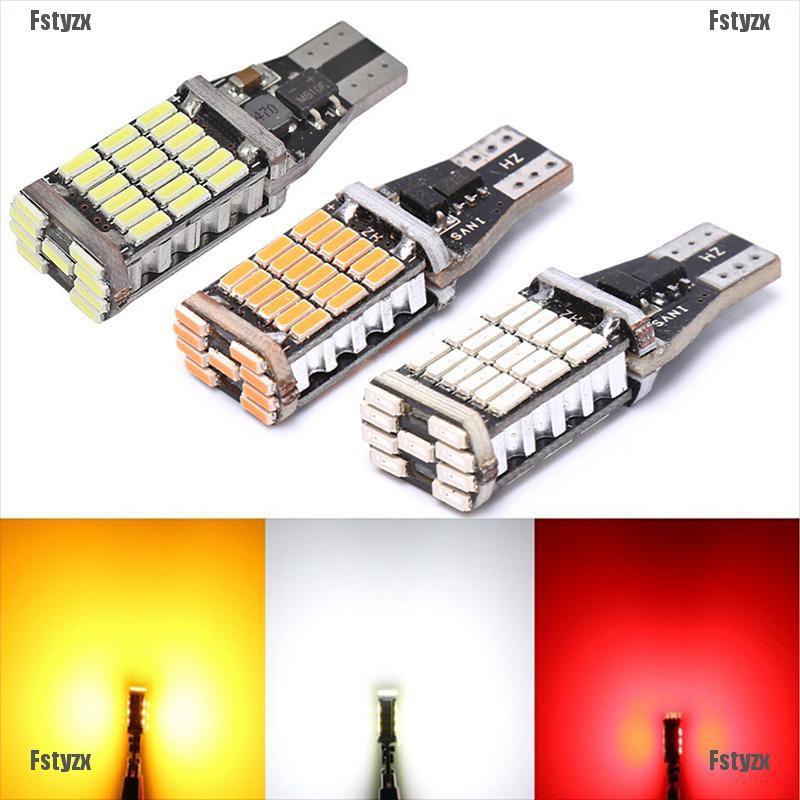 Đèn Led T15 W16W 45 Smd 4014 6000k Ánh Sáng Vàng/Đỏ Cho Xe Hơi