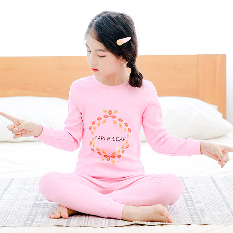 Bộ Đồ Ngủ Pijama 2 Món In Họa Tiết Hoạt Hình Cho Bé