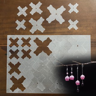 Hoa linh lan nhựa co nhiệt plastic shrink cắt sẵn làm thủ công handmade diy