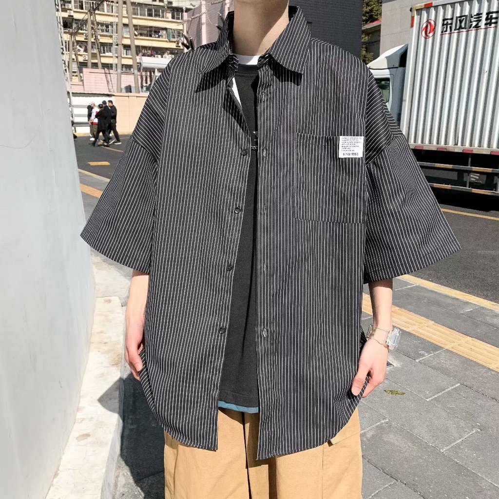 Fashion Printed Short Sleeve Shirt For Men