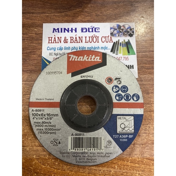 Đá mài sắt , inox 100mm MAKITA